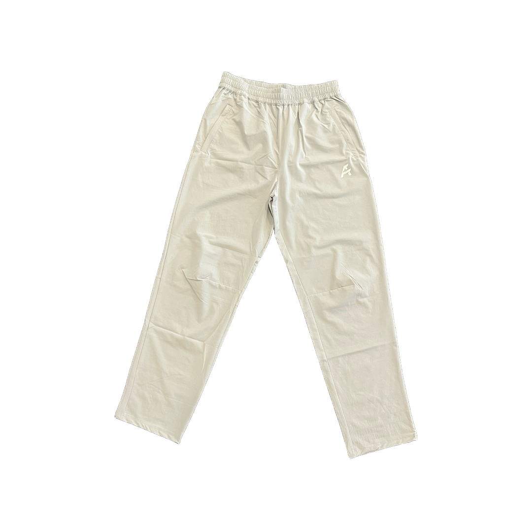 Silver pants on a white background