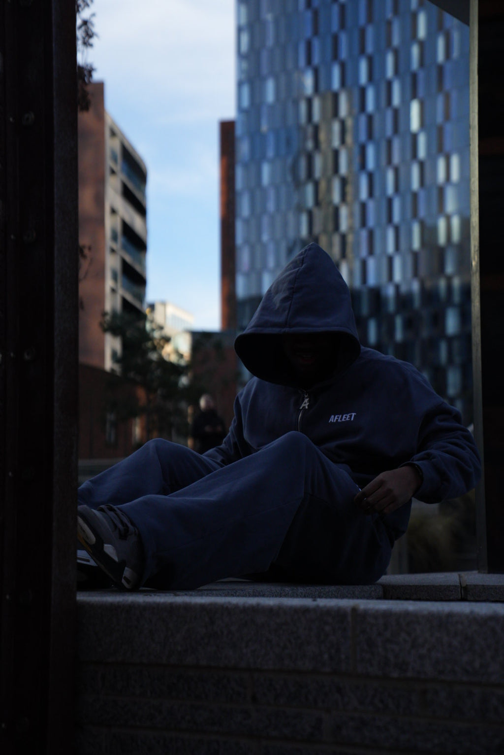 Navy Heavyweight Hoodie.