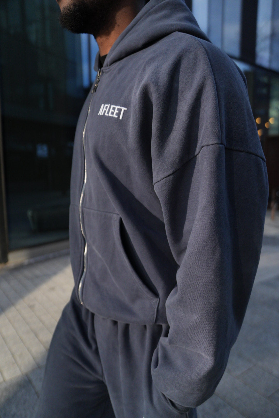Navy Heavyweight Hoodie.