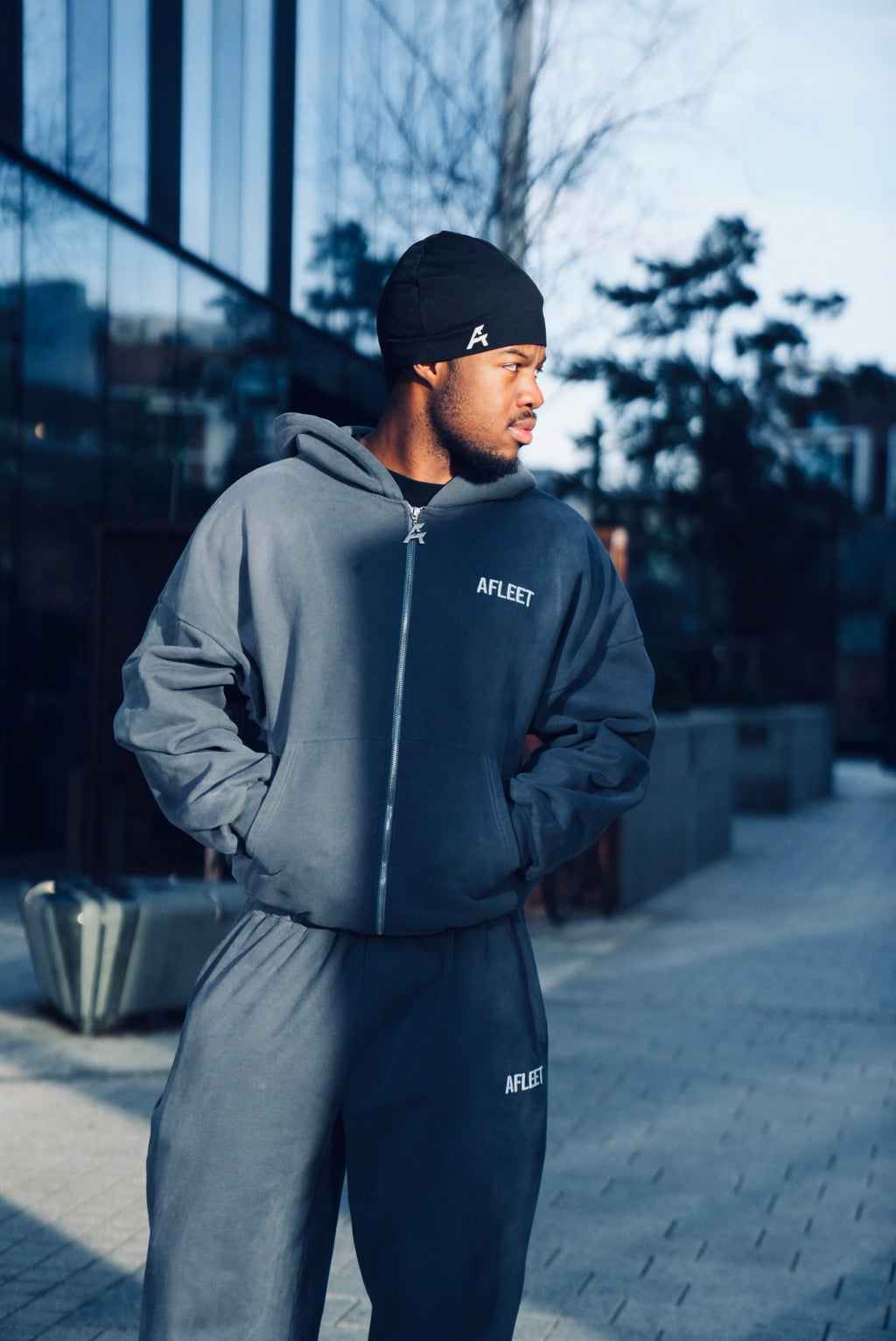 Navy Heavyweight Hoodie.