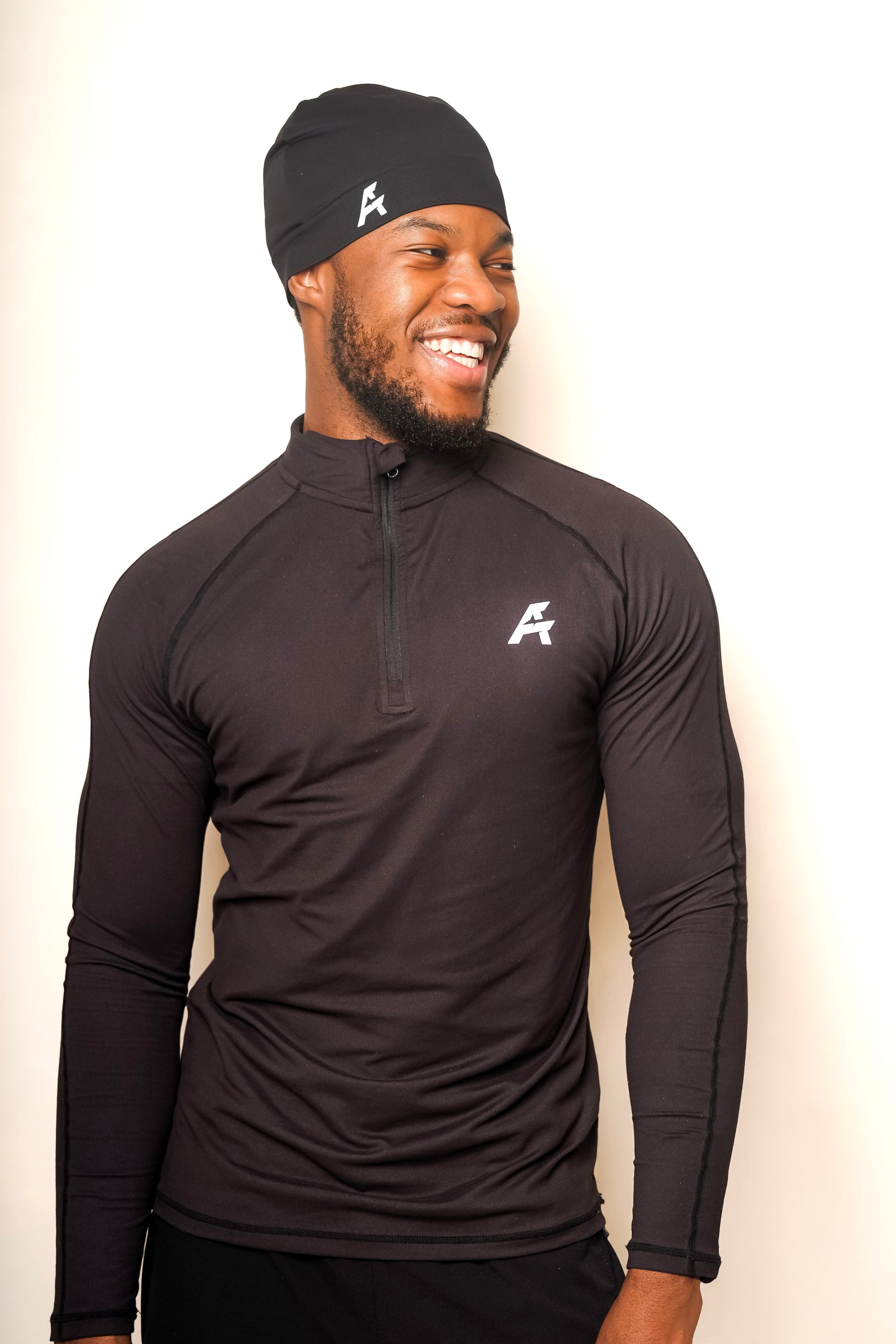 Core Quater Zip - Black